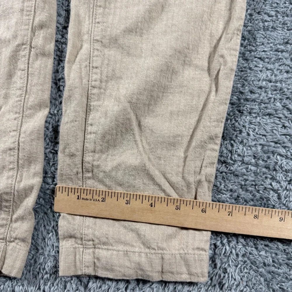 Banana Republic Linen Blend Pants Mens 30x30 (30x27) Drawstrings Elastic Waist